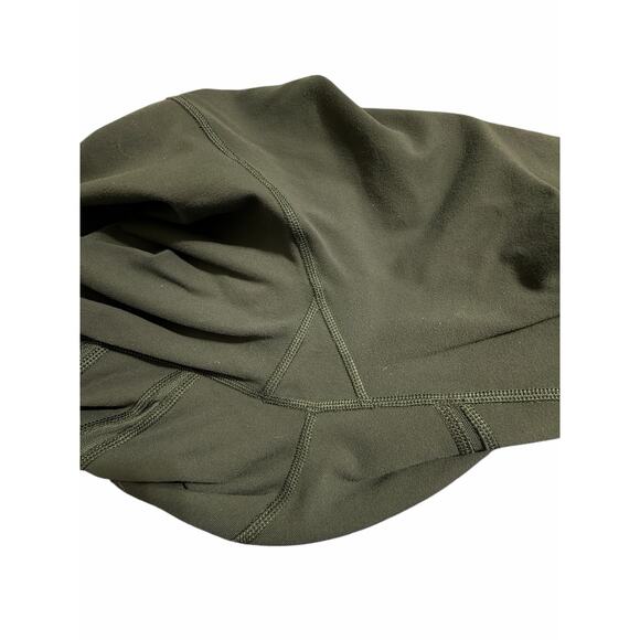 Lululemon Green Forest Mesh Cut Out Ankle Leggings Women's Gym High Rise 6 - Picture 5 of 6